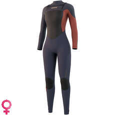 Traje De Neopreno Con Cremallera Frontal Mystic Diva 4 / 3Mm Para Mujer - Azul Noche 210076 Traje De Neopreno Con Cremallera Frontal Mystic Diva 4 / 3Mm Para Mujer - Azul Noche 210076