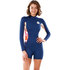 Rip Curl Mujer Dawn Patrol 2 / 2Mm Traje De Neopreno De Manga Larga - Slate Wsp8Gw