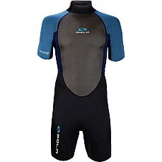 Traje De Neopreno Shorty Sola Fusion 3 / 2Mm - Negro / Azul A1721