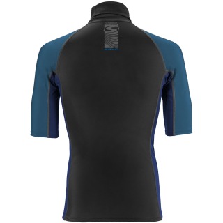Chaleco De Sarpullido De Manga Corta Para Hombre Sola - Azul / Negro A1741