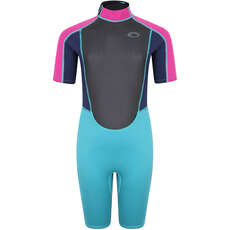 Traje De Neopreno Typhoon Storm3 Girls 3 / 2Mm - Aqua / Fuschia 250937
