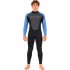 Traje De Neopreno Typhoon Swarm3 3 / 2Mm Back Zip - Negro / Azul Acero 250981