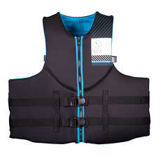 Hyperlite Mens Indy Big & Tall Neopreno Chaleco Salvavidas - Negro / Azul