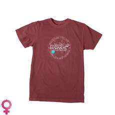 Camiseta Con Letras Mujer Radar - Maroon