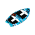 Ronix Boys Super Sonic Space Odyssey Fish Surfer - Azul / Blanco / Negro