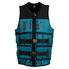 Ronix Suprem Yes Impact Chaleco Salvavidas - Verde Azulado / Negro