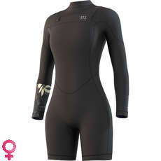 Mystic Mujeres Dazzled 3/2 Longarm Shorty Wetsuit - Negro 220095