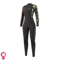 Mystic Mujeres Jayde 5/4Mm Chest-Zip Fullsuit Traje De Neopreno - Negro 220016