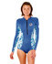 Rip Curl Mujeres G-Bomb 2Mm Front Zip Boyleg Springsuit - Dark Teal 118Wsp