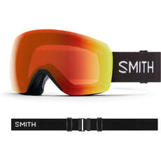 Gafas De Nieve Smith Skyline - Black / Chromapop Red Mirror