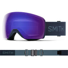 Gafas De Nieve Smith Skyline Xl - Azul Marino Francés / Chromapop Violet Mirror Gafas De Nieve Smith Skyline Xl - Azul Marino Francés / Chromapop Violet Mirror
