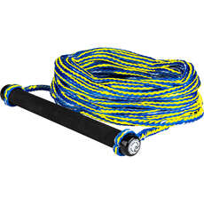 Radar Global Water Sports Mango De 12 Pulgadas Con Cuerda 75 - Amarillo/azul
