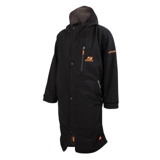 Albornoz Parka De Forro Polar De Gran Tamaño Zone3 - Negro/naranja Cw21Uofp10