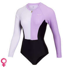 Mystic Mujeres Jayde Traje De Baño De Manga Larga Rashvest - Pastel Lilac 220291