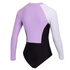 Mystic Mujeres Jayde Traje De Baño De Manga Larga Rashvest - Pastel Lilac 220291