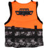 Ronix Boys Top Grom Youth Cga Wake Vest - Naranja/camuflaje Negro