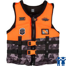 Ronix Boys Top Grom Youth Cga Wake Vest - Naranja/camuflaje Negro Ronix Boys Top Grom Youth Cga Wake Vest - Naranja/camuflaje Negro