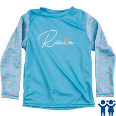 Camiseta Manga Larga Ronix Niñas Uv Shade Wick Dry - Azul/coral