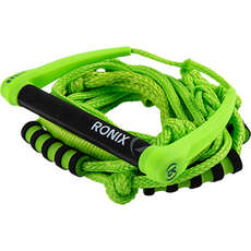 Corda Da Surf Ronix In Silicone Bungee A 4 Sezioni Con Manico - Verde Volt