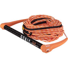 Ronix Womens Combo Hide Grip 1-In Diametro Con Corda 70 Piedi - Pesca/bianco
