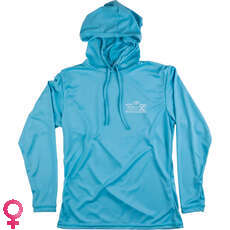 Sudadera Con Capucha Ronix Mujer Uv Shade Wick Dry - Azul Polvo