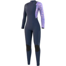 Mystic Mujer Jayde 3/2Mm Pecho-Zip Fullsuit Traje De Neopreno - Azul Marino 230014