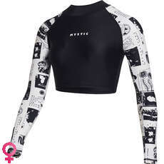 Mystic Mujer Jayde Long Crop Rashvest - Off White 230158 Mystic Mujer Jayde Long Crop Rashvest - Off White 230158