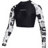 Mystic Mujer Jayde Long Crop Rashvest - Off White 230158