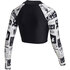 Mystic Mujer Jayde Long Crop Rashvest - Off White 230158