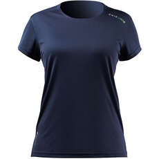 Top Zhik Uvactive De Manga Corta De Secado Rápido Uv50+ Para Mujer - Azul Marino Atp-0075