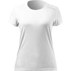 Top Zhik Uvactive De Manga Corta De Secado Rápido Uv50+ Para Mujer - Blanco Atp-0075
