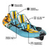 Bote Zeppelin Aero 12'6 Kayak Inflable Para Dos Personas - Native Paradise