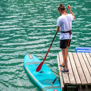 Paquete De Tabla De Remo Sup Inflable Jobe Duna 11.6 2024 - Verde Azulado