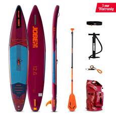 Paquete De Tabla De Paddle Surf Inflable Jobe Neva 12.6  - Borgoña