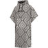 Albornoz Poncho De Algodón Mystic Jaquard 2024 - Negro / Blanco 240416
