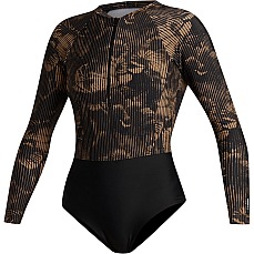 Traje De Baño De Manga Larga Mystic Jayde Para Mujer  - Marrón Pizarra 240181