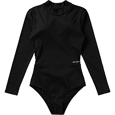 Traje De Baño De Manga Larga Mystic Sofi Para Mujer Con Espalda Abierta  - Negro 240182