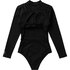 Traje De Baño De Manga Larga Mystic Sofi Para Mujer Con Espalda Abierta 2024 - Negro 240182
