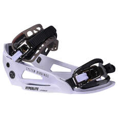 Fixations De Wakeboard À Châssis Bas Hyperlite System 2024 - Blanc