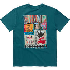 Camiseta Mystic Funk Tee  - Verde Azulado 250230