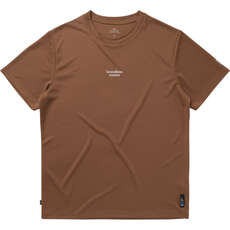 Mystic Tactic Rash Vest A Maniche Corte  - Marrone 250221