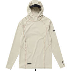 Mystic Unchartered Rashvest Con Cappuccio A Maniche Lunghe - Sabbia 250204