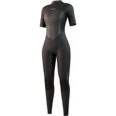 Combinaison De Plongée Mystic Pour Femmes 3/2 Mm Avec Fermeture Éclair Dans Le Dos Et Manches Courtes - Noir 250062