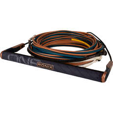 Paquete De Cuerda Y Manija Para Wakeboard Ronix One Combo R8 De 80 Pies, Azul Y Cobre