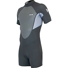 Traje De Neopreno Corto Alder Impact 3/2 Mm Con Cremallera Trasera - Gris Ws23Mis