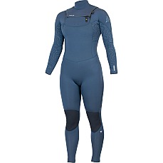 Traje De Neopreno Alder Revo 4/3 Mm Gbs Chezt-Zip Para Mujer 2026 - Pizarra/Hoja Wa23Wre