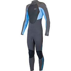 Traje De Neopreno Completo Alder Junior Stealth 5/4/3 2026 - Negro Azabache/Azul Ww23Jst-Jt