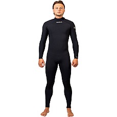 Traje De Neopreno Gul Flexor Yulex 3/2 Mm Con Cremallera Trasera Y Costura Invisible  - Negro Fx1216