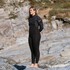 Traje De Neopreno Gul Flexor Yulex 3/2 Mm Con Cremallera Trasera Y Costura Invisible Para Mujer (2026), Negro/Palma