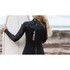 Traje De Neopreno Gul Flexor Yulex 3/2 Mm Con Cremallera Trasera Y Costura Invisible Para Mujer (2026), Negro/Palma